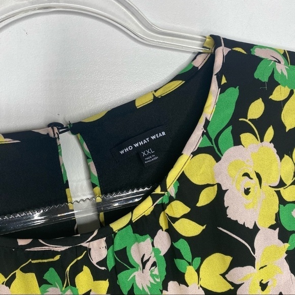 NWT Who What Wear Electric Floral tunic tiered - Picture 8 of 12